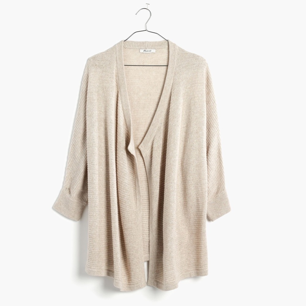 MADEWELL Seabank Open Front Cardigan Sweater S